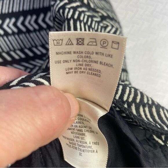 Maeve Black & White Geometric Button-Front Skirt – Anthropologie Boho Chic - Picture 12 of 12